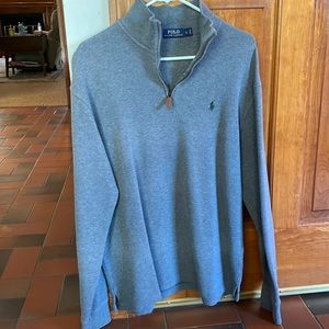 Ralph Lauren Men Quarter Zip Gray Large